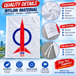 DAP Democratic Action Party Flag 80x100cm DAP Banner PG火箭党旗 #9021